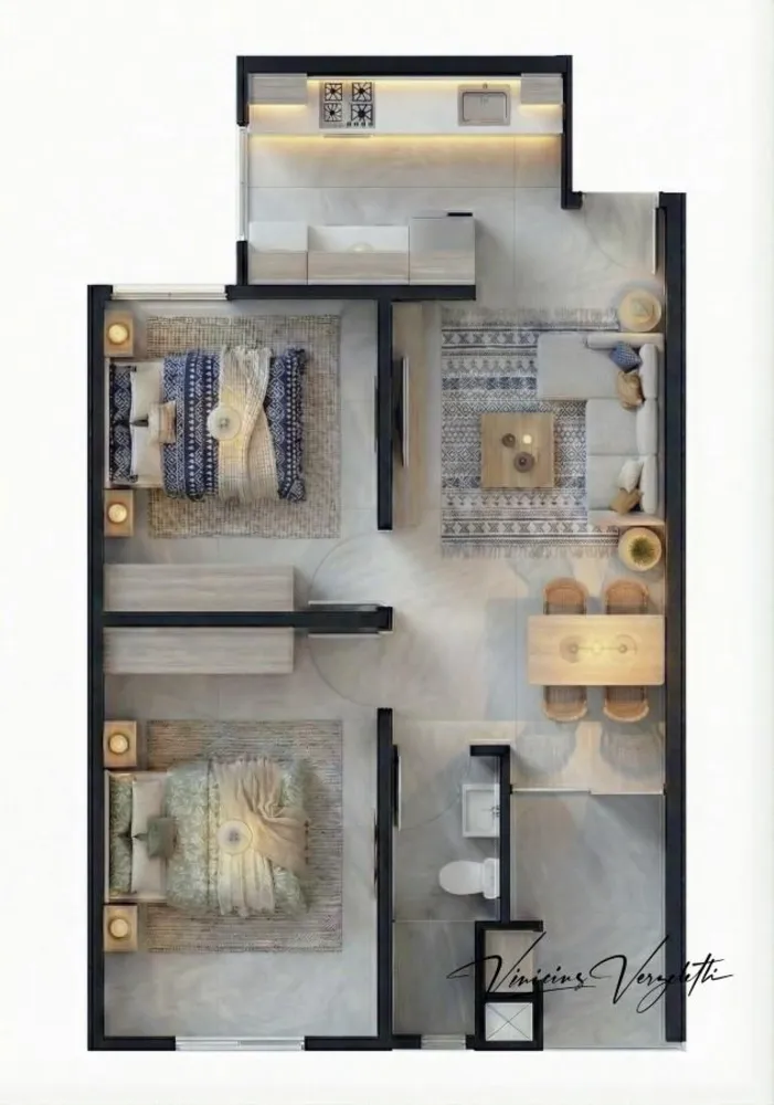 Apartamento, 1 quarto, 43 m² - Foto 7