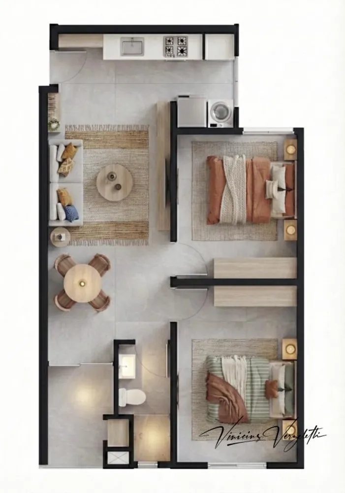 Apartamento, 1 quarto, 43 m² - Foto 6