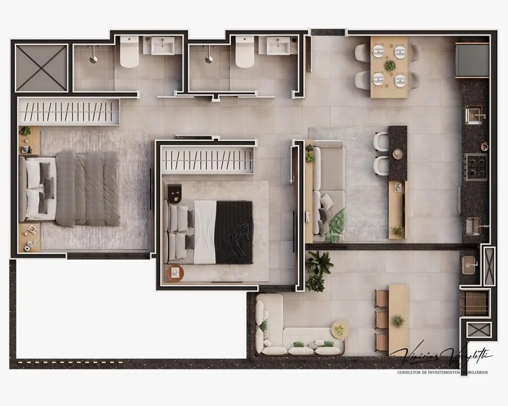 Apartamento, 2 quartos, 67 m² - Foto 14