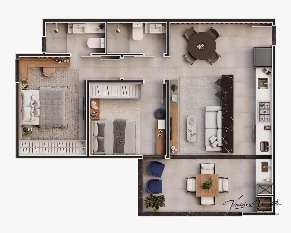 Apartamento, 2 quartos, 67 m² - Foto 12
