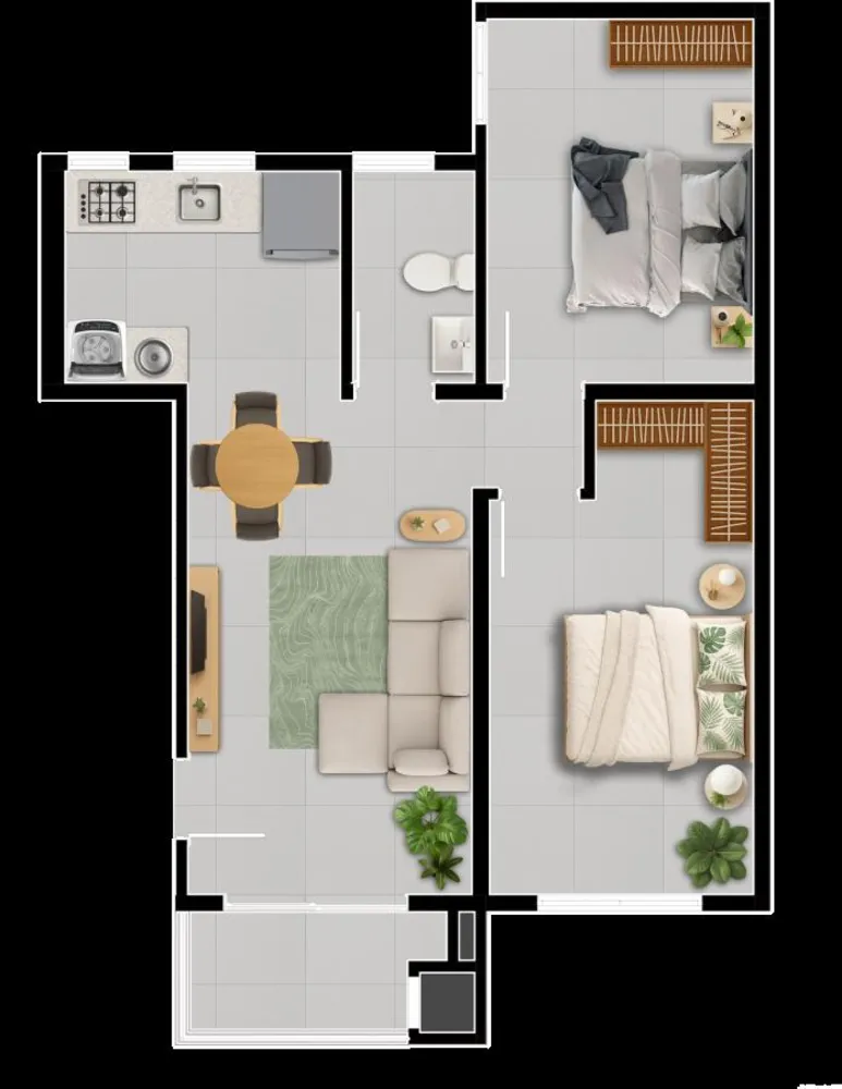 Apartamento, 1 quarto, 43 m² - Foto 8