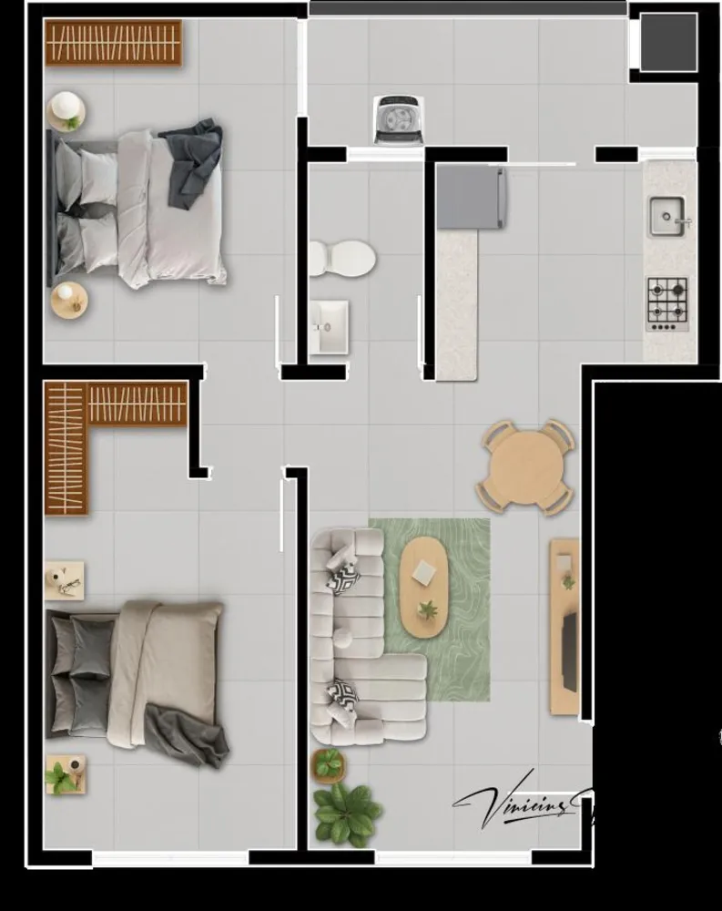 Apartamento, 1 quarto, 43 m² - Foto 10