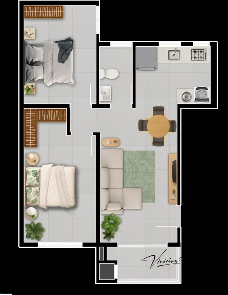 Apartamento, 1 quarto, 43 m² - Foto 11