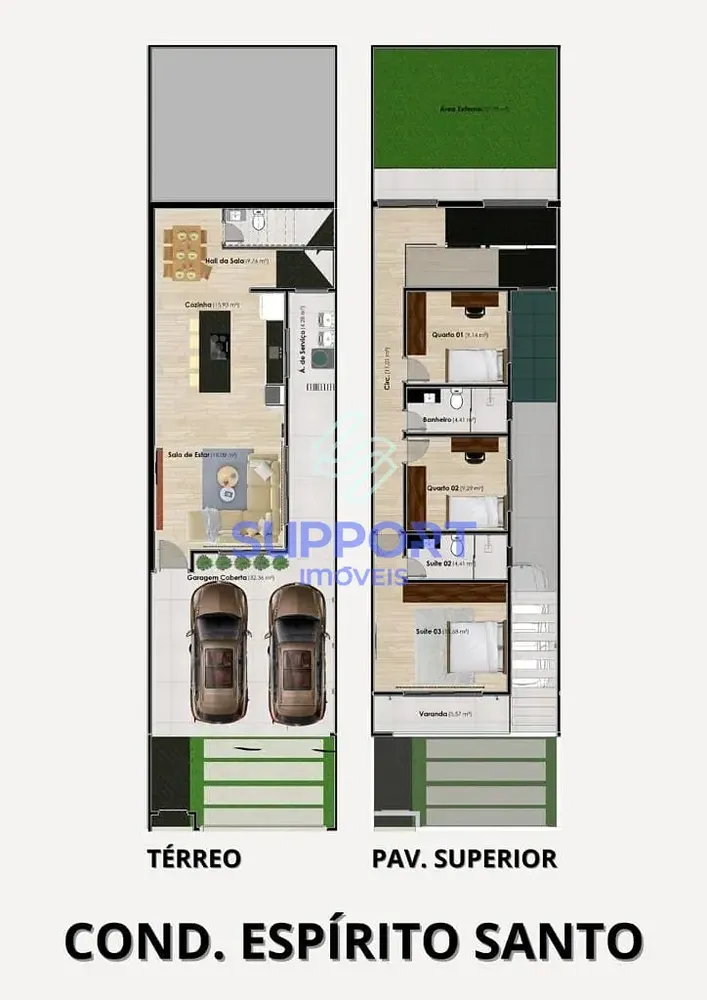 Casa, 3 quartos, 168 m² - Foto 2