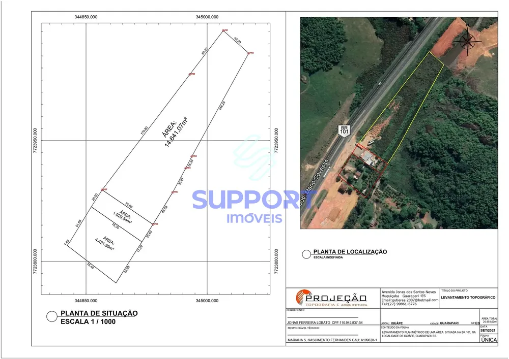 Terreno, 1 hectares - Foto 1