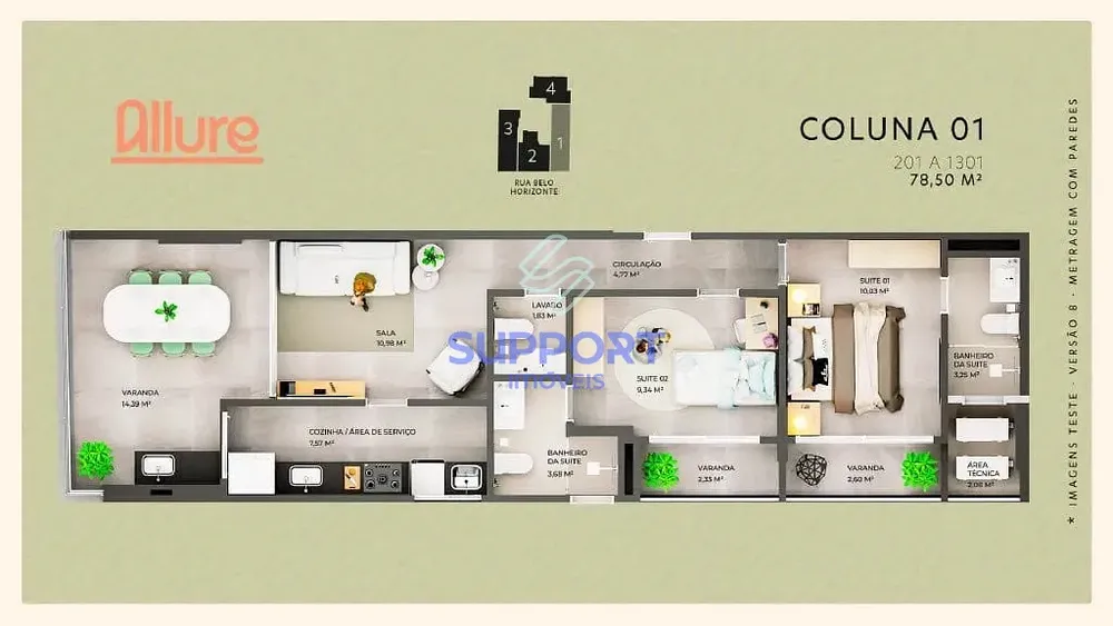 Apartamento, 2 quartos, 58 m² - Foto 4