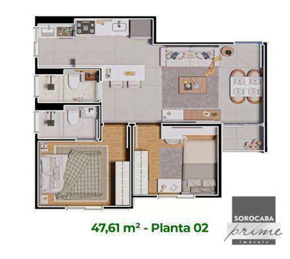 Apartamento, 2 quartos, 47 m² - Foto 12