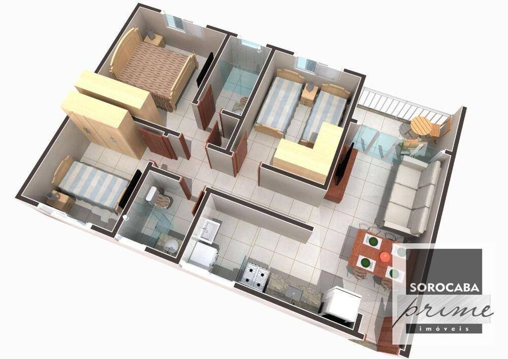 Apartamento à venda com 3 quartos, 70m² - Foto 3