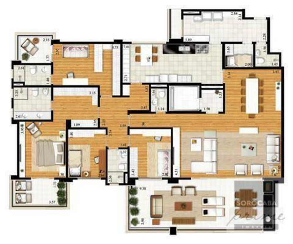 Apartamento, 3 quartos, 196 m² - Foto 16