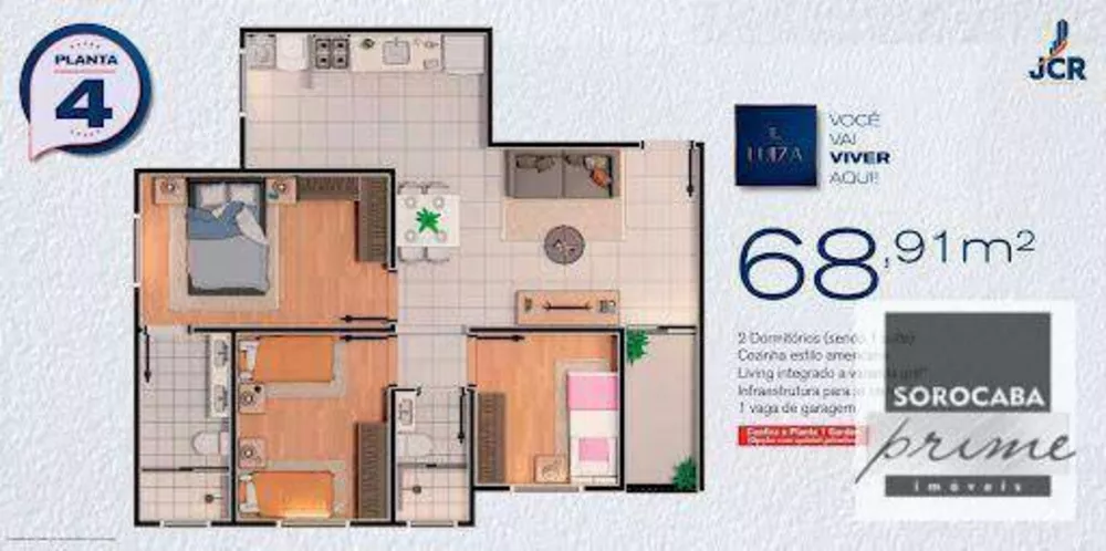 Apartamento, 2 quartos, 50 m² - Foto 1