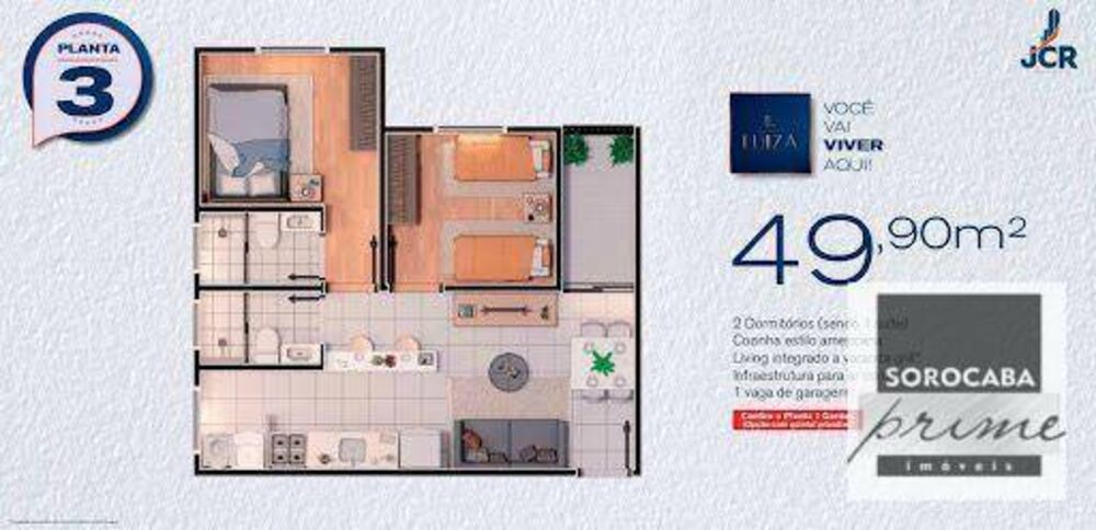Apartamento à venda com 2 quartos, 50m² - Foto 2
