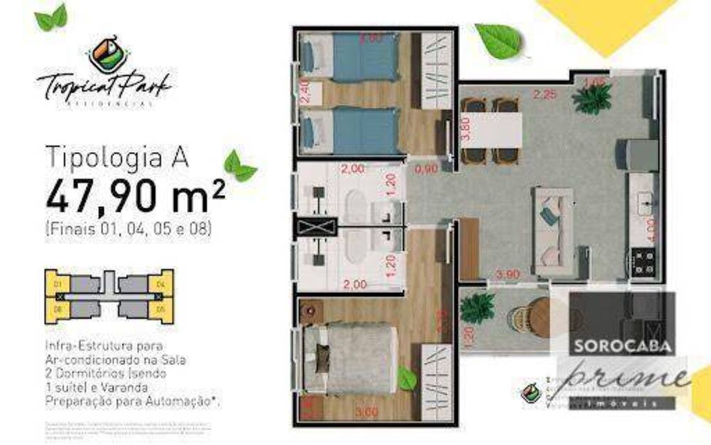Apartamento, 2 quartos, 47 m² - Foto 8