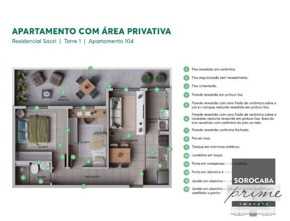 Apartamento, 2 quartos, 43 m² - Foto 2