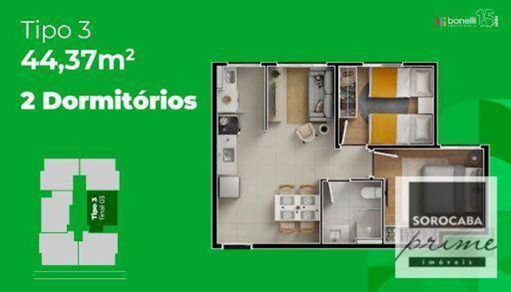 Apartamento, 2 quartos, 49 m² - Foto 12