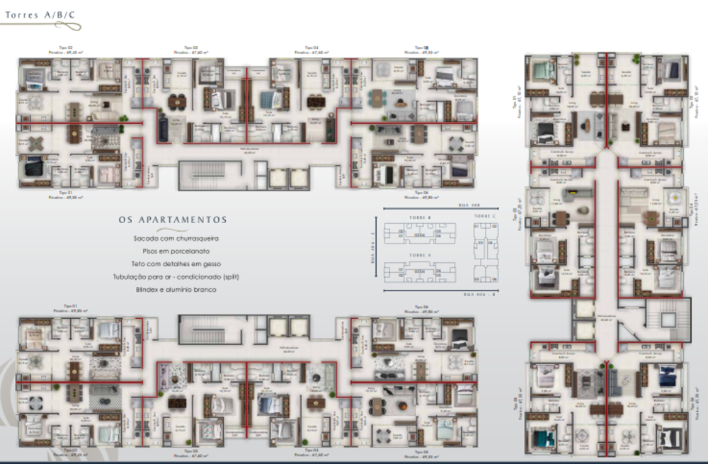 Apartamento, 2 quartos, 69 m² - Foto 2