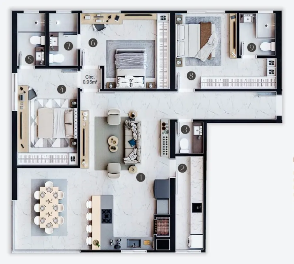 Apartamento, 3 quartos, 143 m² - Foto 12