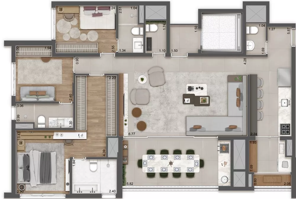 Apartamento, 3 quartos, 82 m² - Foto 3