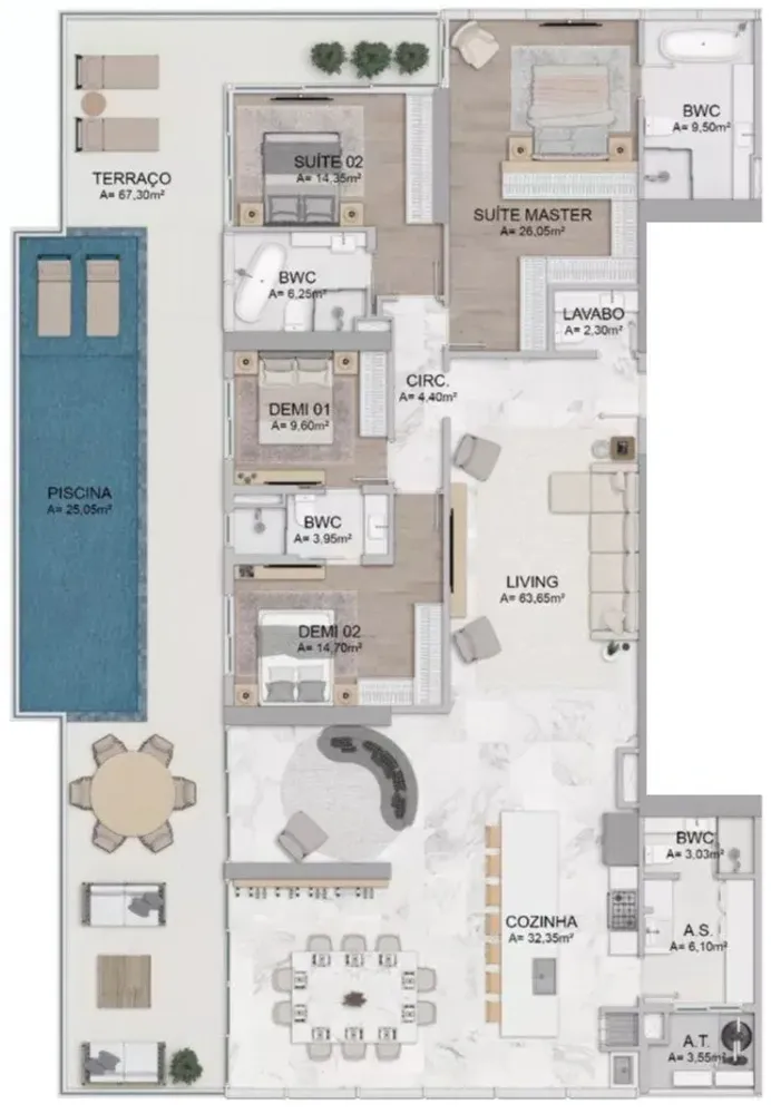 Apartamento, 4 quartos, 319 m² - Foto 4
