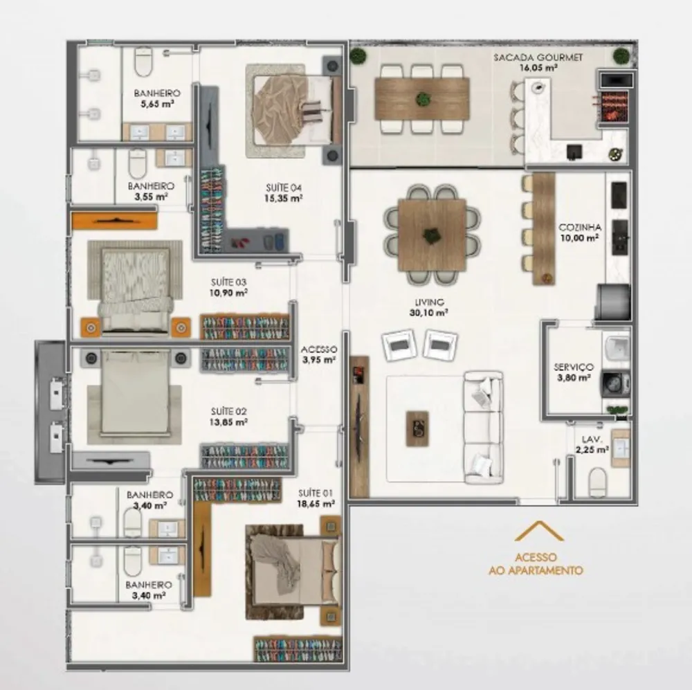 Apartamento, 4 quartos, 159 m² - Foto 14