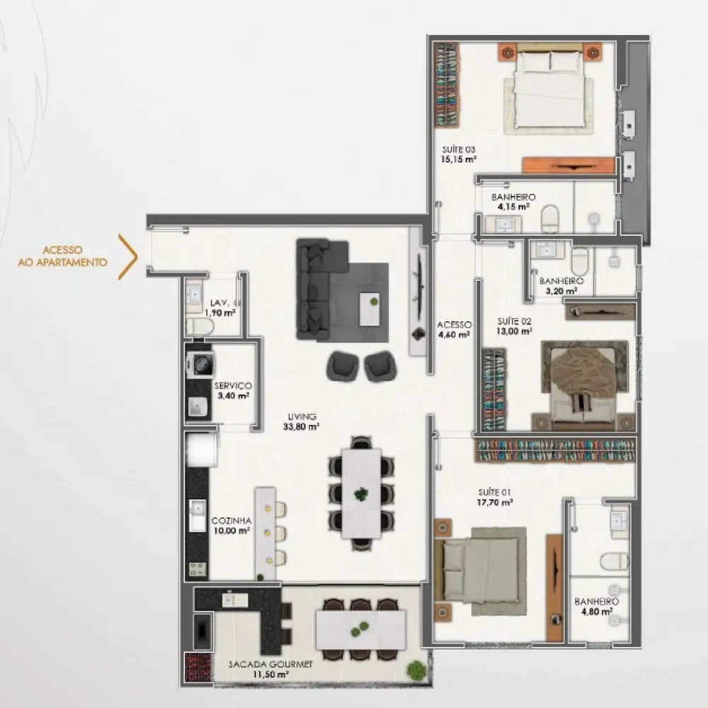 Apartamento, 4 quartos, 159 m² - Foto 13