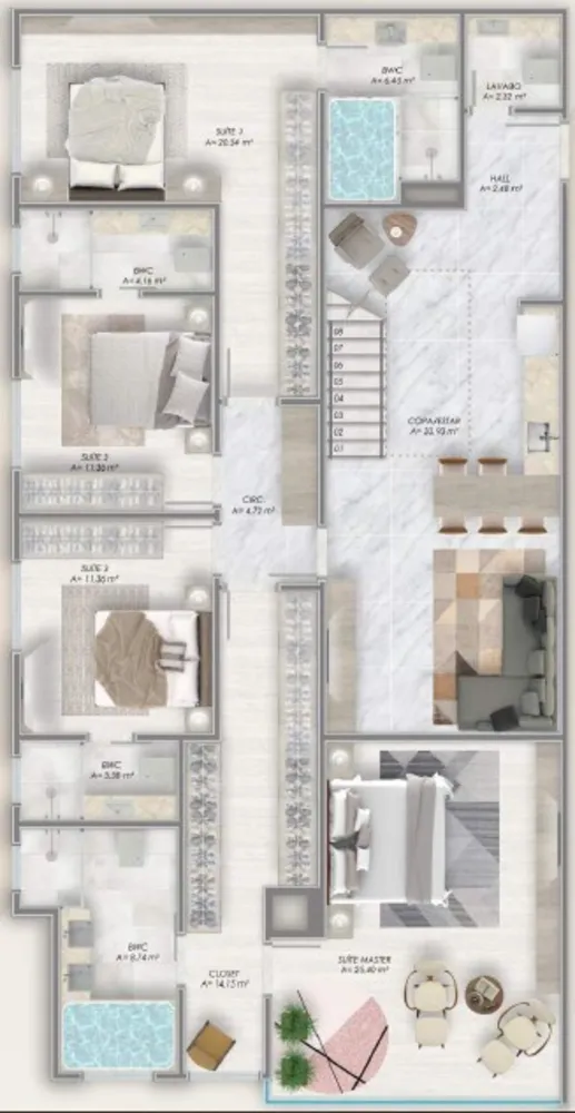 Cobertura, 4 quartos, 333 m² - Foto 12