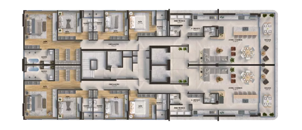 Apartamento, 4 quartos, 264 m² - Foto 3