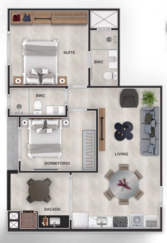 Apartamento, 2 quartos, 63 m² - Foto 7