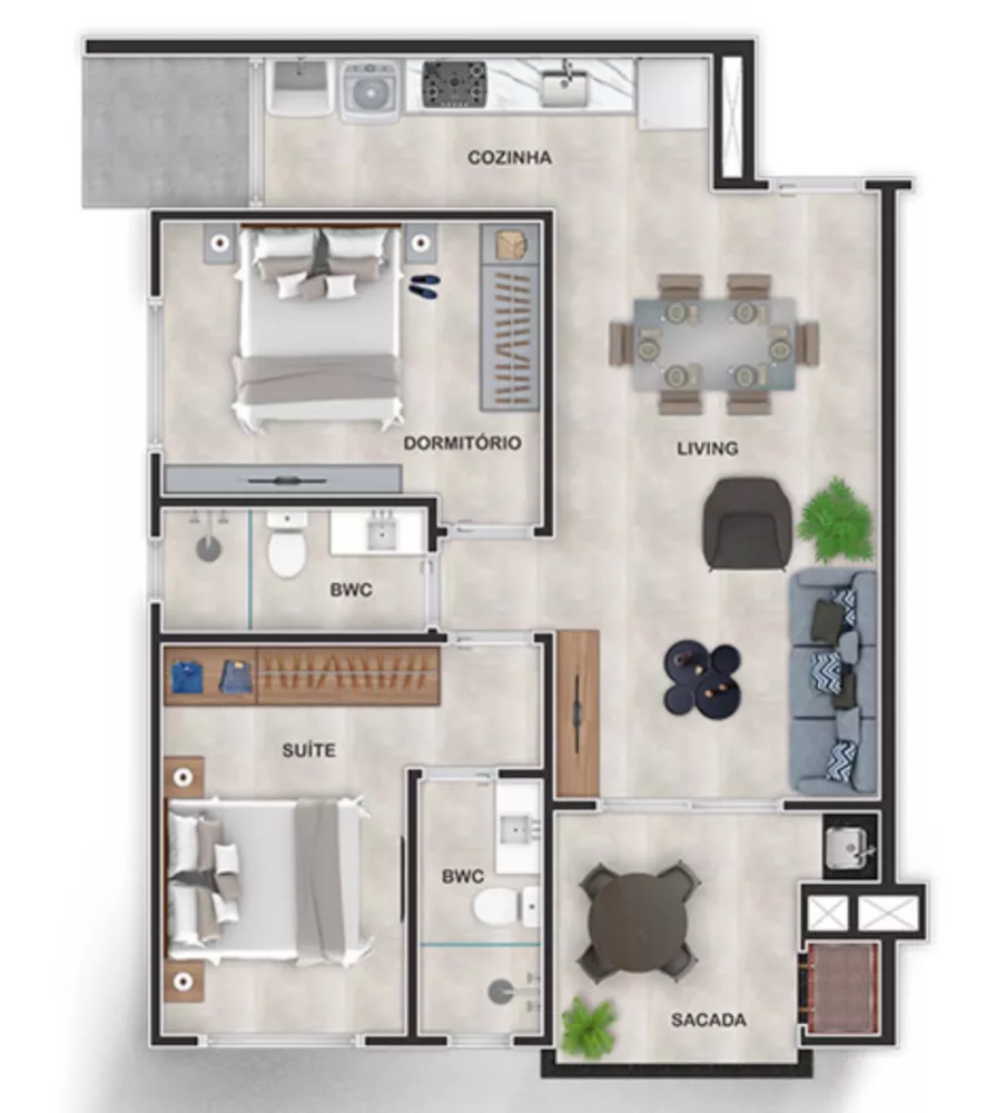 Apartamento, 2 quartos, 63 m² - Foto 8