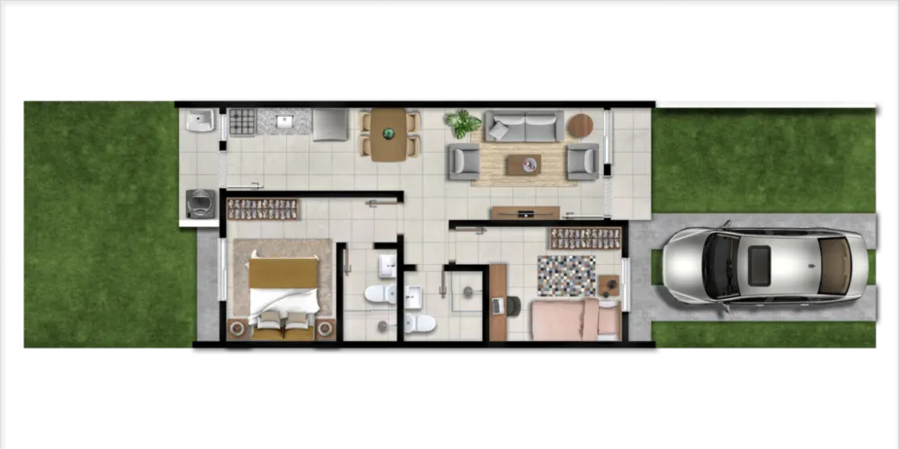 Casa de Condomínio, 2 quartos - Foto 6