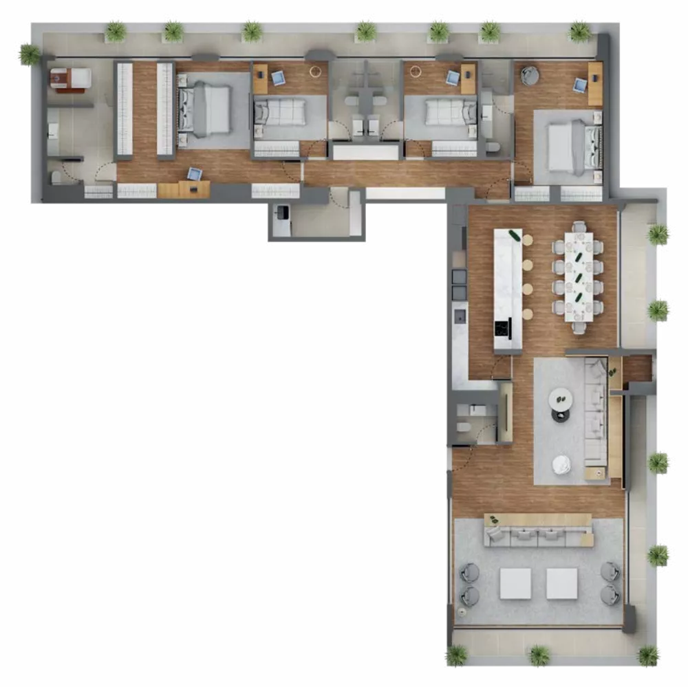 Apartamento, 4 quartos, 316 m² - Foto 1