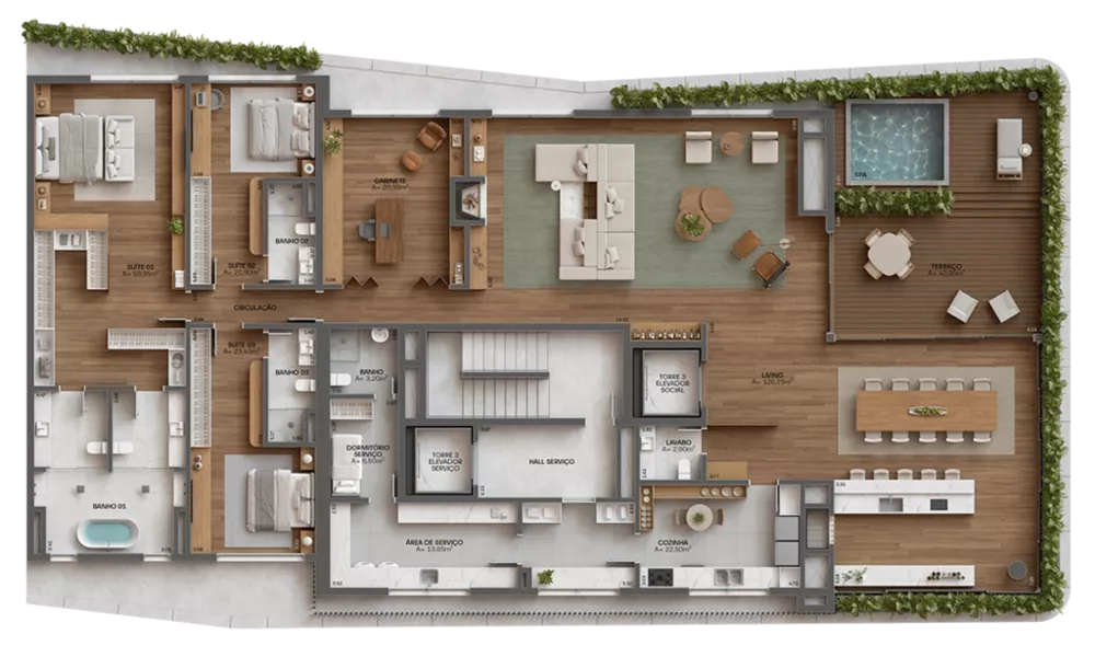 Apartamento, 3 quartos, 284 m² - Foto 4