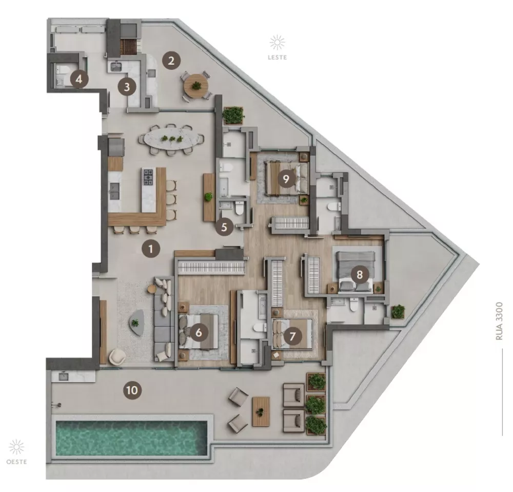 Apartamento, 4 quartos, 182 m² - Foto 9