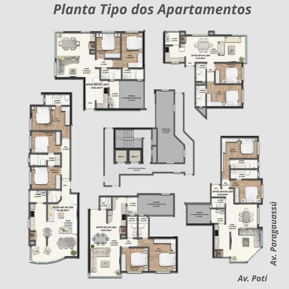 Apartamento, 3 quartos, 95 m² - Foto 2