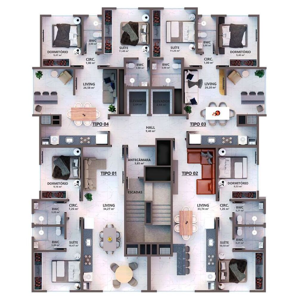 Apartamento, 2 quartos, 70 m² - Foto 3