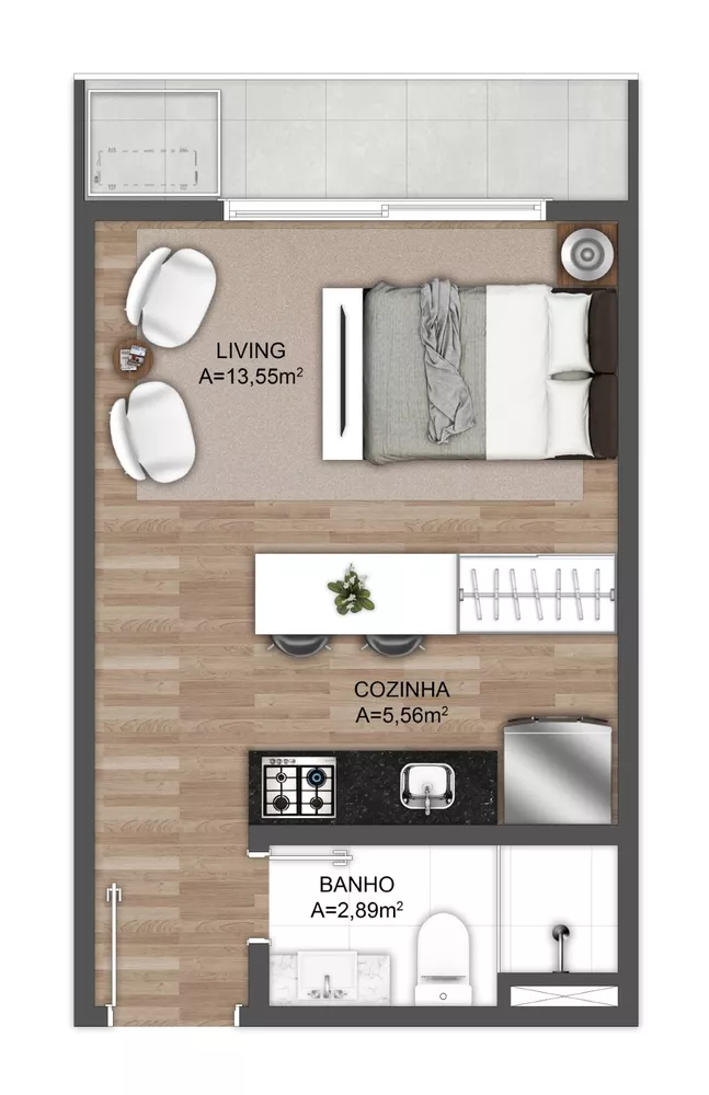 Apartamento, 2 quartos, 66 m² - Foto 7