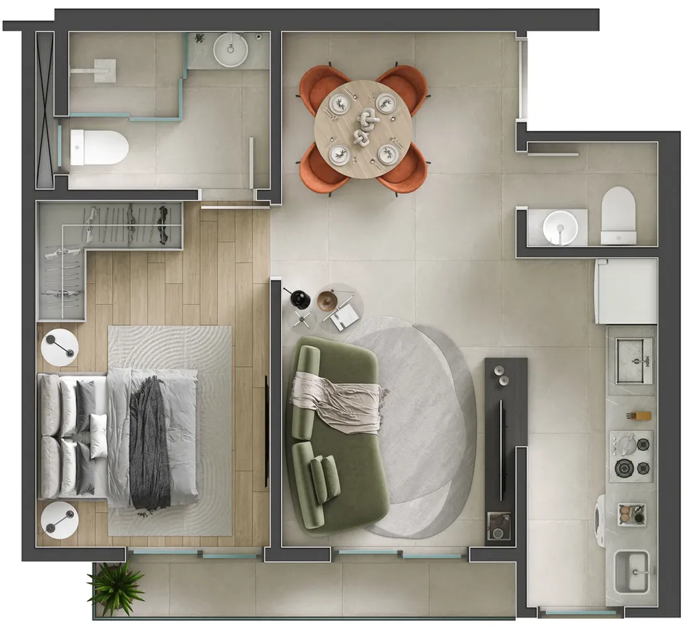Apartamento, 1 quarto, 43 m² - Foto 11