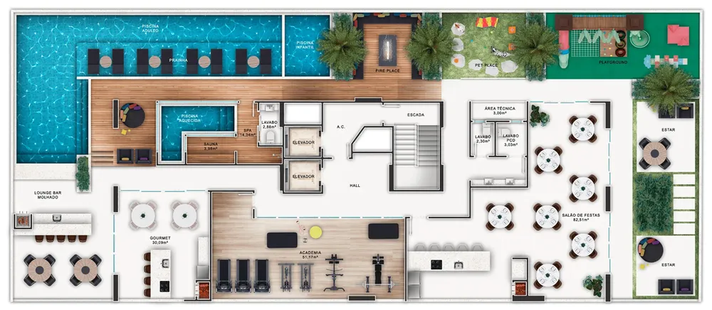 Apartamento, 3 quartos, 134 m² - Foto 1