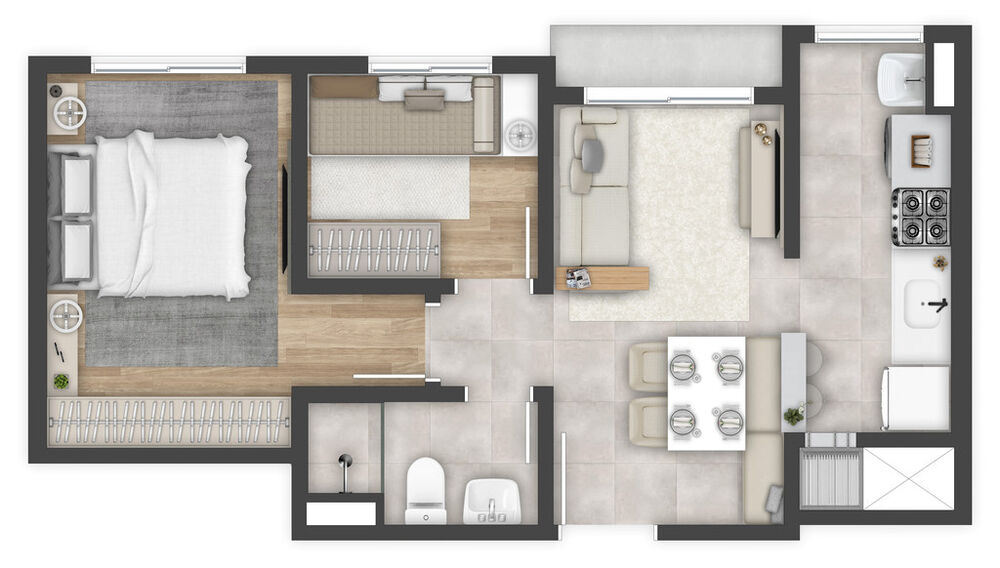 Apartamento, 2 quartos, 38 m² - Foto 4