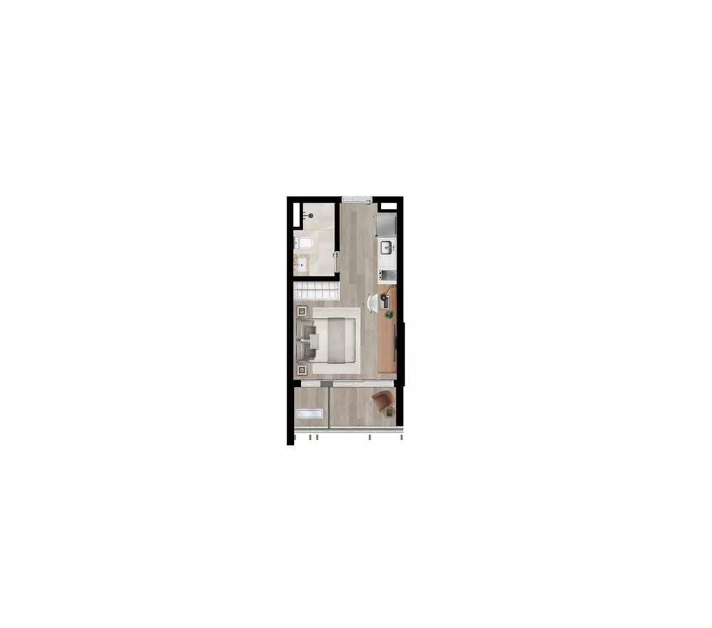 Apartamento, 1 quarto, 25 m² - Foto 4