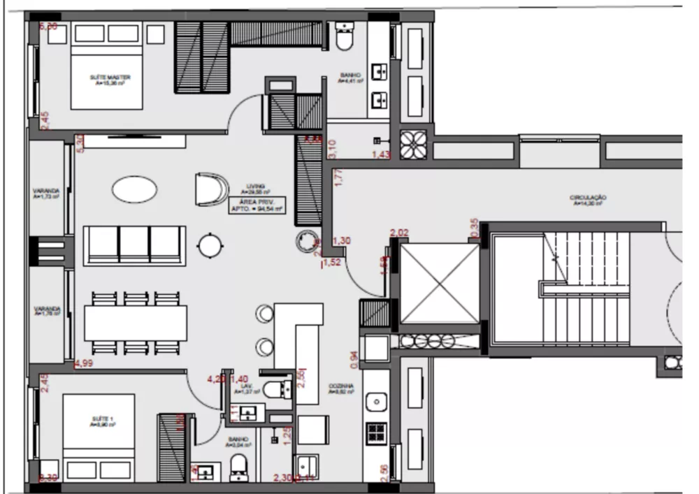 Apartamento, 1 quarto, 69 m² - Foto 7