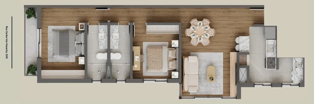 Cobertura, 3 quartos, 208 m² - Foto 11