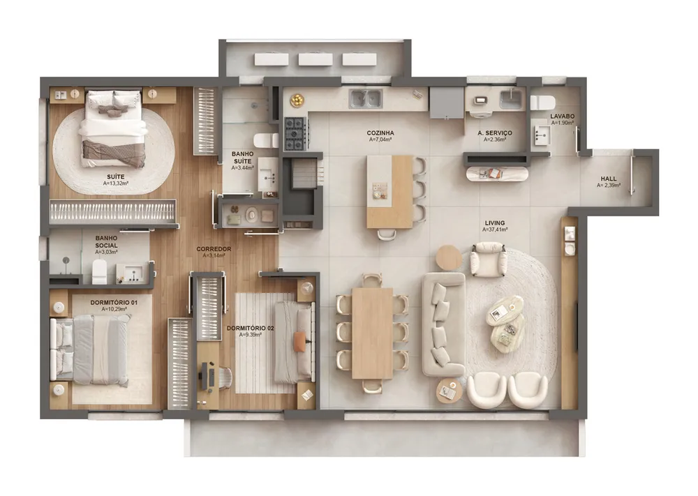 Apartamento, 2 quartos, 80 m² - Foto 11