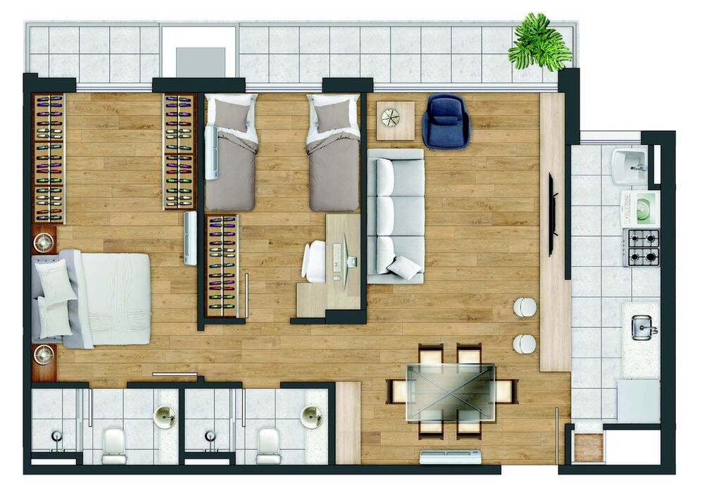 Apartamento, 2 quartos, 79 m² - Foto 4
