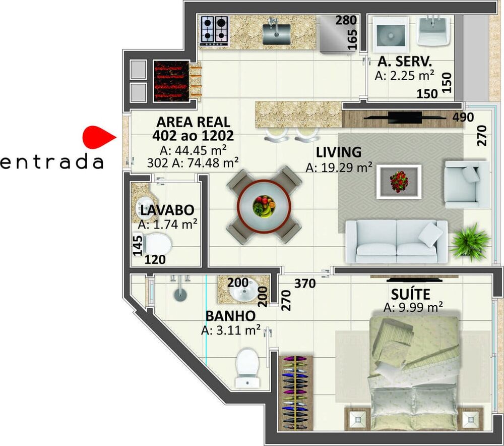 Apartamento, 2 quartos, 57 m² - Foto 5
