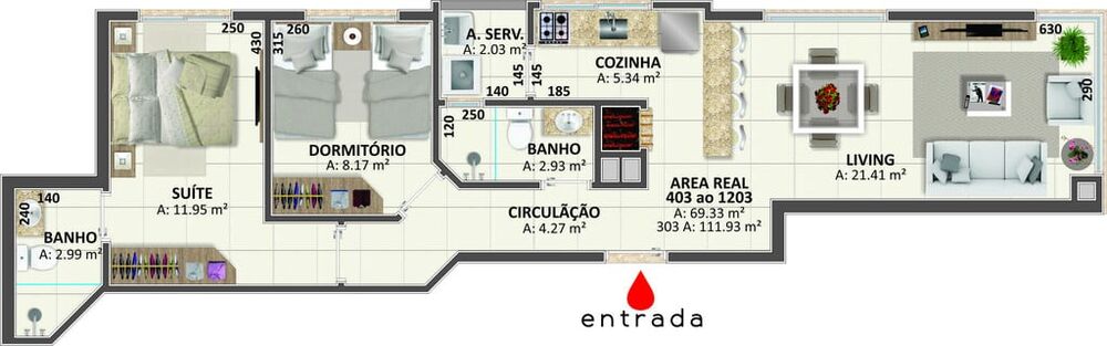 Apartamento, 2 quartos, 57 m² - Foto 6