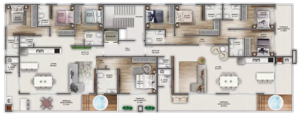 Apartamento, 3 quartos, 96 m² - Foto 3