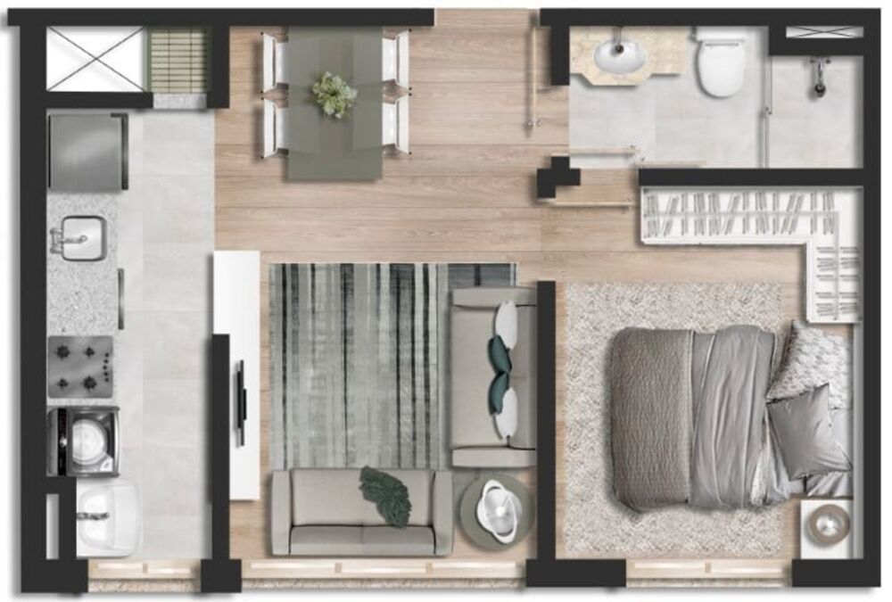 Apartamento, 2 quartos, 58 m² - Foto 3