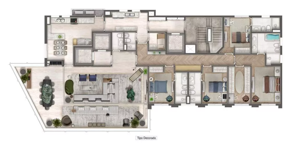 Apartamento, 4 quartos, 293 m² - Foto 3