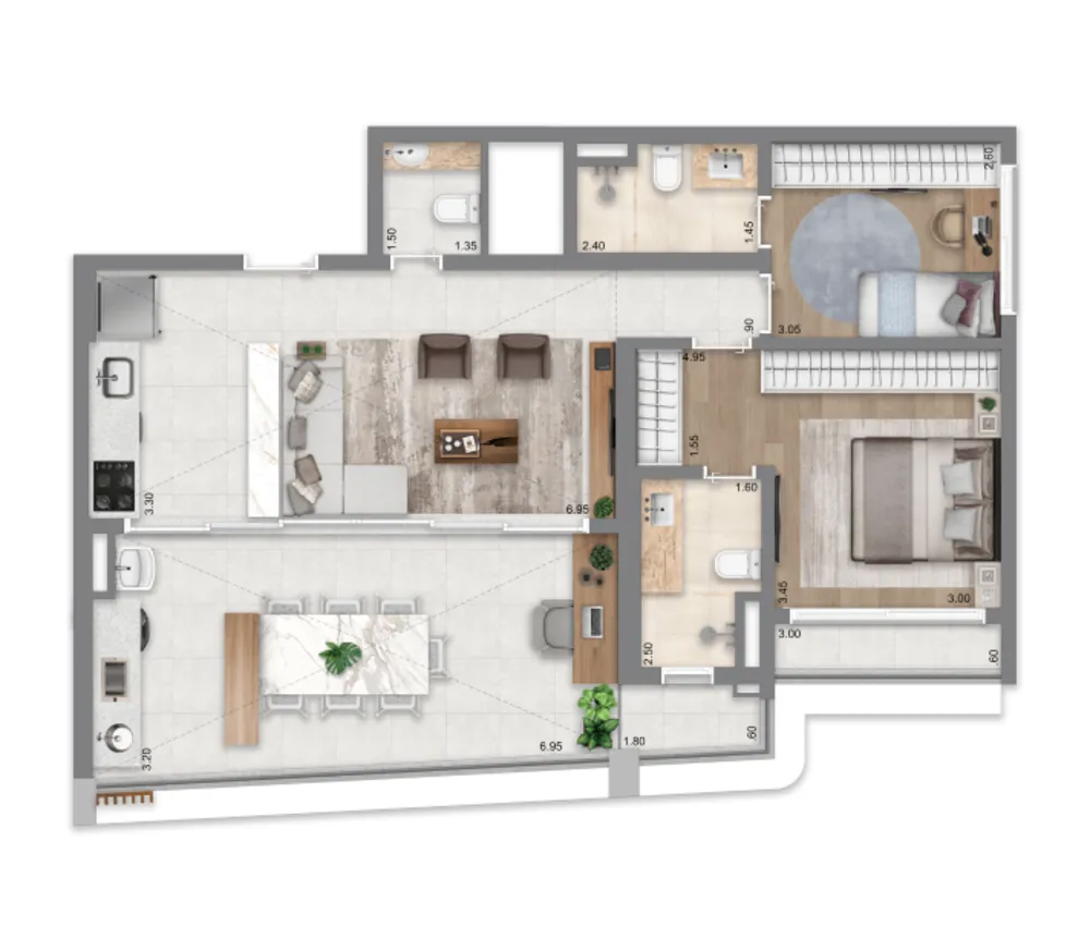 Apartamento, 3 quartos, 84 m² - Foto 10