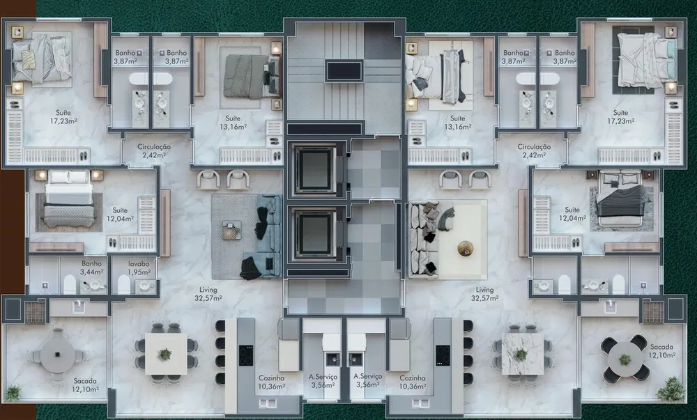 Apartamento, 3 quartos, 126 m² - Foto 12